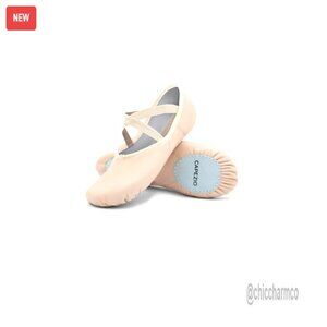 Canvas Ballet Shoes Split-Sole Slip-On Dance Studio Size Medium